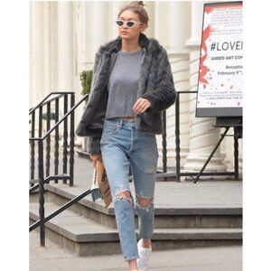 AGOLDE Jamie High Rise Classic Jeans in Dakota, Size 25